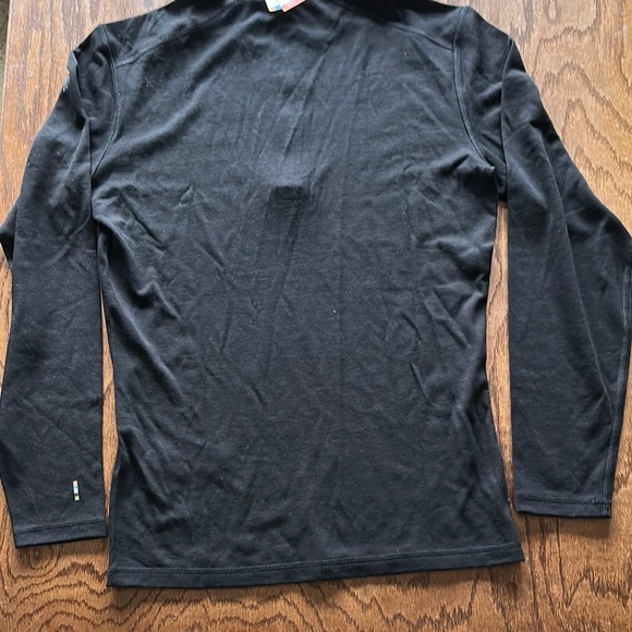 Smartwool Black Quarter-Zip Pullover - Picture 5 of 6